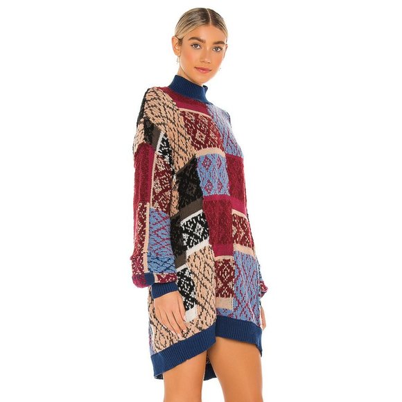 Free People - Patched Argyle Dress - Picture 2 of 6